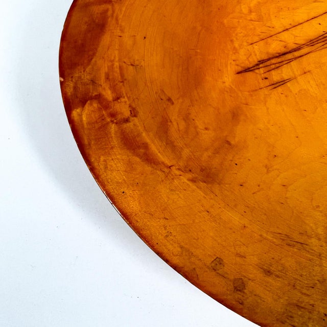 1940s Modern Large Maple Wood Plate Paul McCobb Russel Wright Era For Sale - Image 4 of 8