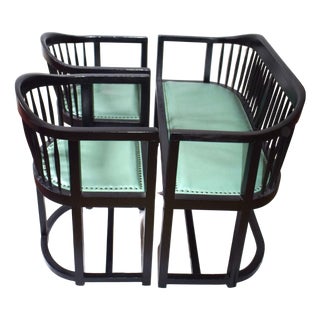 Wilhelm Schmidt for Prag Rudniker: Seating Group Mod. 1227, 1890s, Set of 4 For Sale