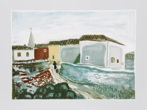 Bogdan Grom, Morning Walk, Lithograph