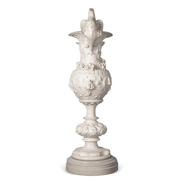 Italian Marble Vase Decorated with Eagle, 1890s For Sale - Image 4 of 18