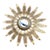 Early 20th Century French Tole Starburst Flush Mount For Sale
