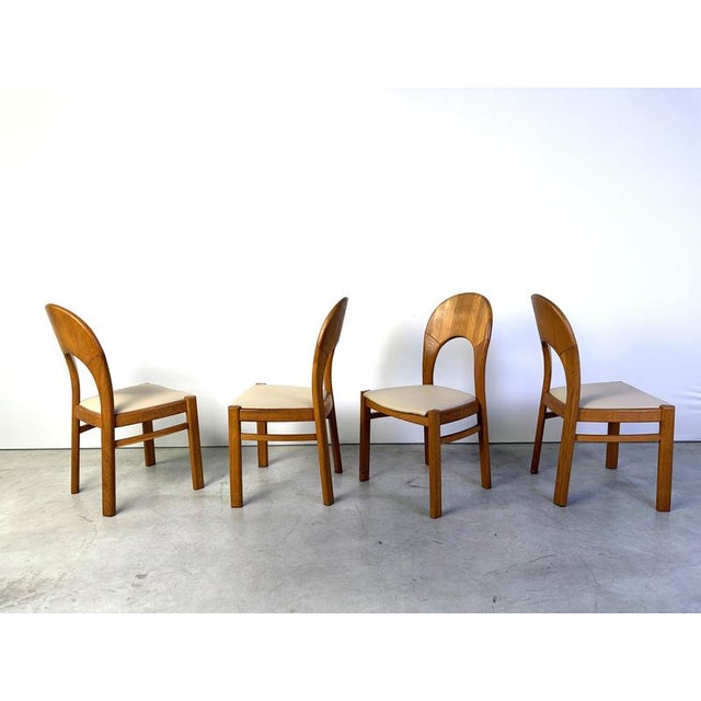 Vintage Danish Oak Dining Chairs by Niels Koefoed, 1970s, Set of 4 For Sale - Image 6 of 11