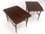 Pair American Mid Century Modern Walnut Rolled Edges End Side Tables MINT! For Sale - Image 13 of 13