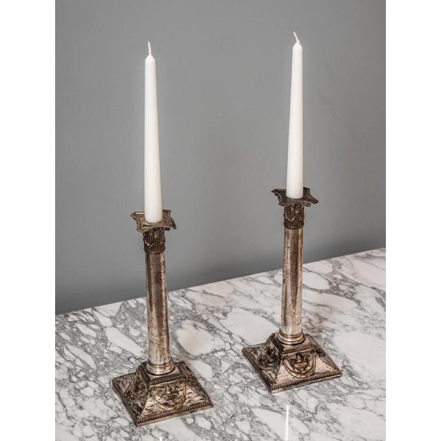Antique Neoclassical Candlesticks, Set of 2 For Sale - Image 9 of 9
