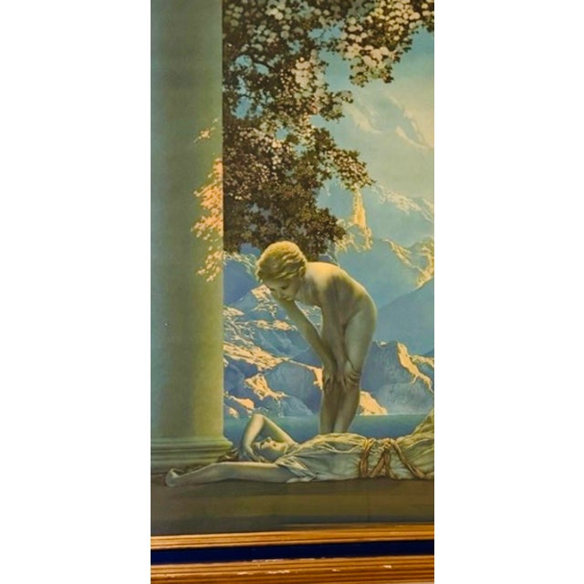 Art Deco 1920s Maxfield Parrish “Daybreak” House of Art Color Lithograph in Period Frame For Sale - Image 3 of 8
