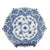 Royal Blue Vintage Royal Copenhagen Blue Fluted Double Full Lace Hexagonal Plate No. 1094 First Quality 1975 to 1979 For Sale - Image 8 of 11