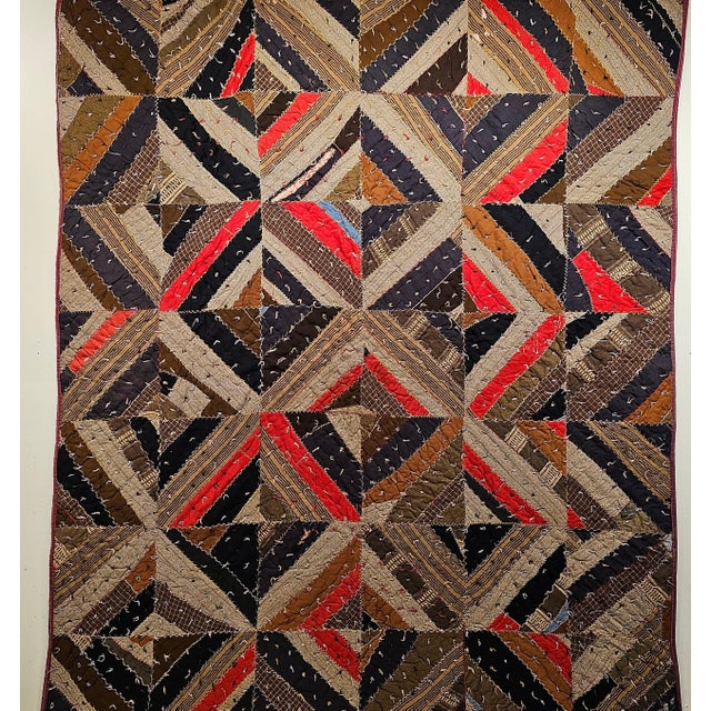 Late 20th Century 19th Century African American Southern Quilt For Sale - Image 5 of 17