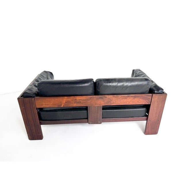 Mid-Century Modern Bastiano Two-Seater Sofa by Tobia Scarpa for Gavina, 1960s - Original Leather