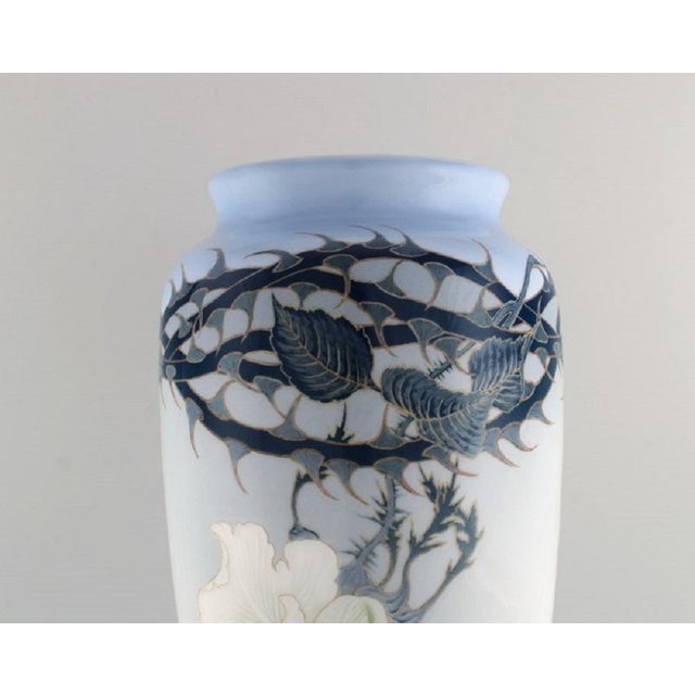 1920s Large Art Nouveau Vase Bertha Nathanielsen for Royal Copenhagen, 1929 For Sale - Image 5 of 9