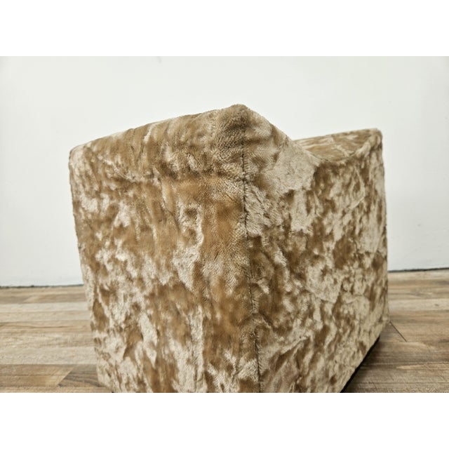 Vintage Upholstered Wooden Ottoman, 1950s For Sale - Image 10 of 14