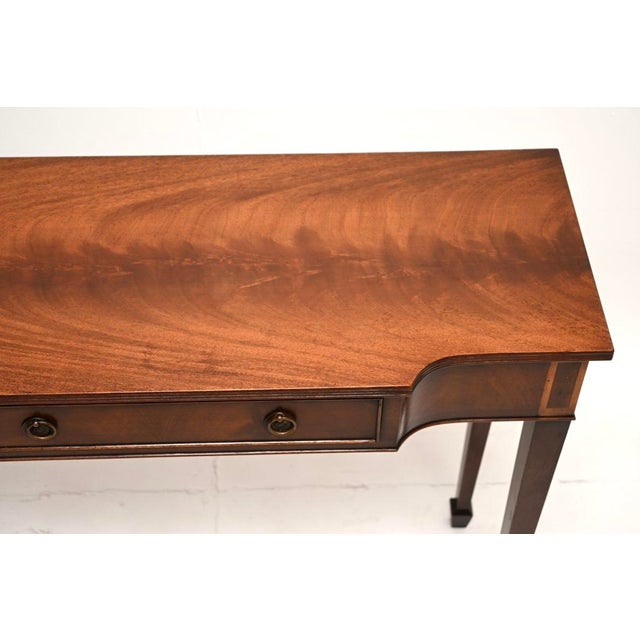 Wood Georgian Inlaid Console Table, 1930 For Sale - Image 7 of 11
