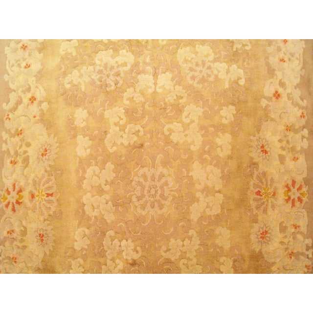 Brown Vintage Chinese Decorative Oriental Rug in Gallery Size For Sale - Image 8 of 11