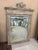 Large 19th Century Antique French Painted Carved Wood Mirror For Sale - Image 6 of 7