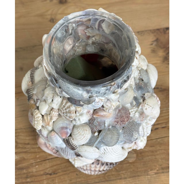 Vintage Shell Encrusted Vase For Sale - Image 10 of 10