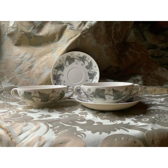 1960s Napoleon Ivy Wedgwood "Melon Bowls" With Underliners - Imperial Legacy For Sale - Image 5 of 9