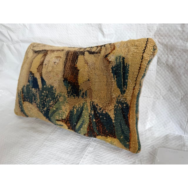 Baroque 17th Century Brussels Portrait Tapestry Pillow For Sale - Image 3 of 7