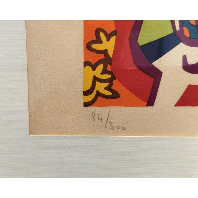 Large Framed Limited Run Charles Lapicque Lithograph "Le Tigre Dans La Jungle" Circa 1970 For Sale In Dallas - Image 6 of 9