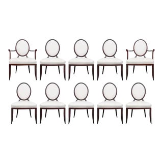 Barbara Barry for Baker Furniture X Back Dining Chairs - Set of 8 For Sale