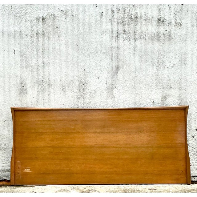 Elevate your bedroom with the timeless style of this Vintage MCM Plank King Headboard. Perfect for American-style...