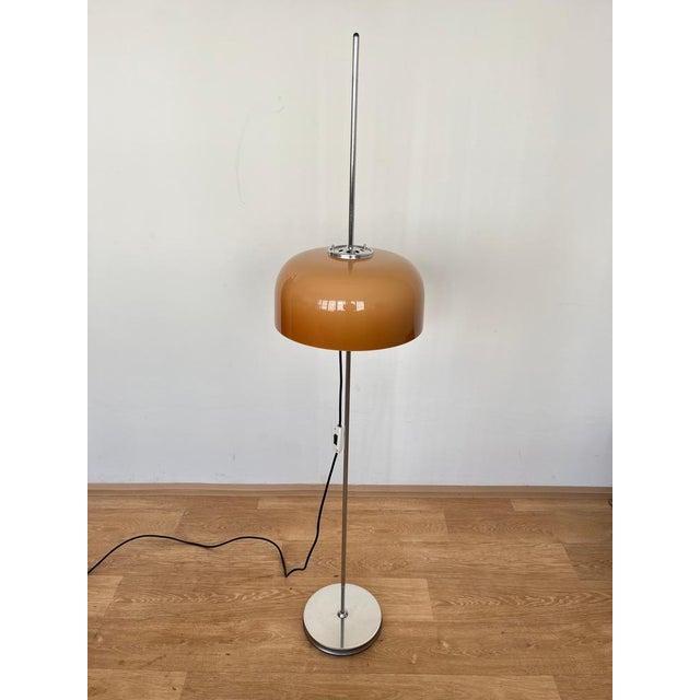 Brown Mid-Century Floor Lamp by Guzzini for Meblo, Italy, 1970s For Sale - Image 8 of 9