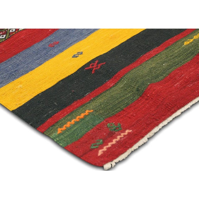 Traditional 1960s Turkish Kilim For Sale - Image 3 of 6