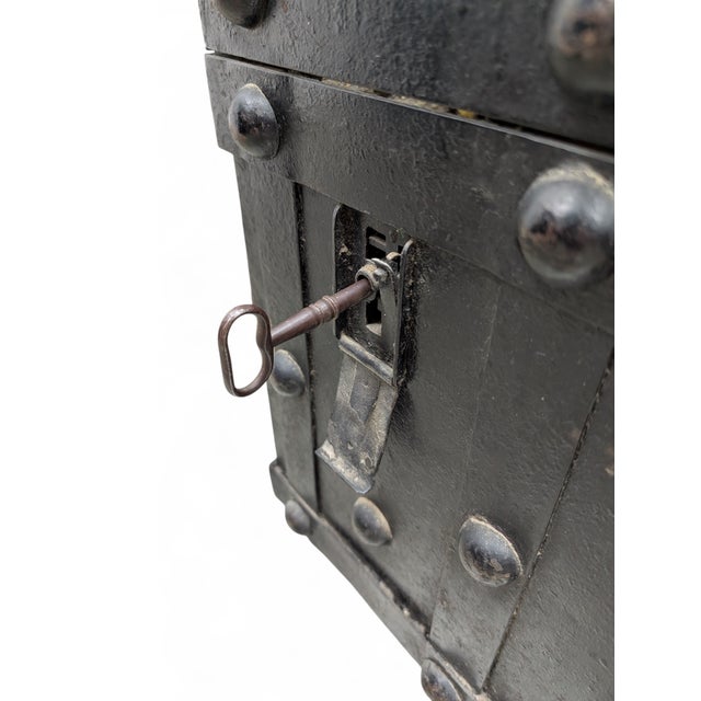 Iron Armored Chest, 1890s For Sale - Image 13 of 16