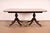 Baker Furniture Style Georgian Mahogany Double Pedestal Extension Dining Table, Newly Refinished For Sale In South Bend - Image 6 of 14