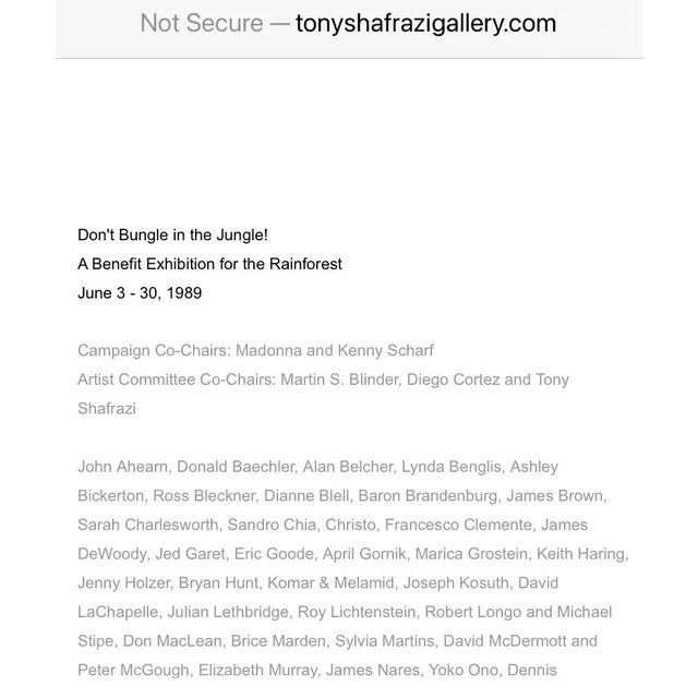 Textile 1989 "Death Knoll Over a Green Forest" Expressionist Figurative Oil Painting by Baron Brandenbur For Sale - Image 7 of 8