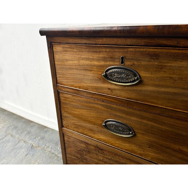 Brown Antique 19th Century Georgian Chest of Drawers For Sale - Image 8 of 9
