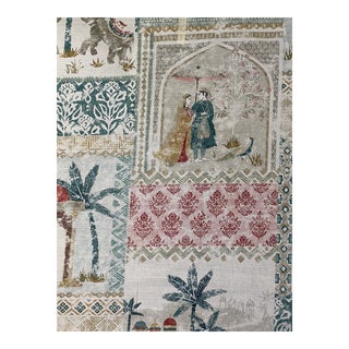 Cowtan & Tout Jane Churchill Kashmir Garden Fabric 5 1/2 Yards Cotton Linen Blend For Sale