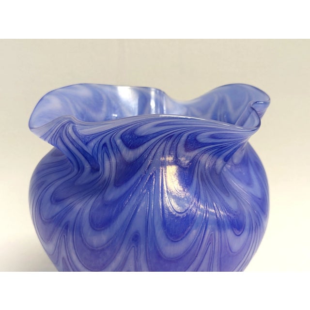 Glass Czech Bohemia Art Glass Bowl For Sale - Image 7 of 11