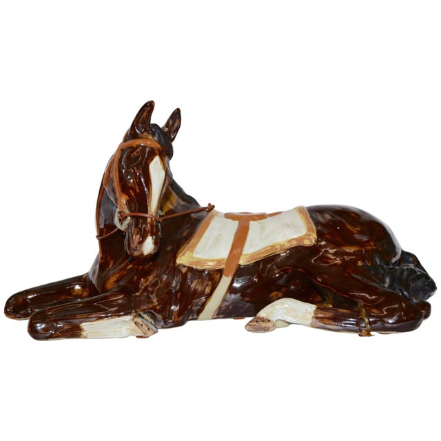 Louisville Stoneware Glazed Horse Figurine For Sale - Image 9 of 9