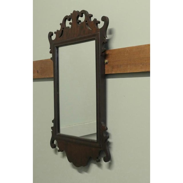Edwardian Walnut Wall Mirror, 1900s For Sale - Image 6 of 8