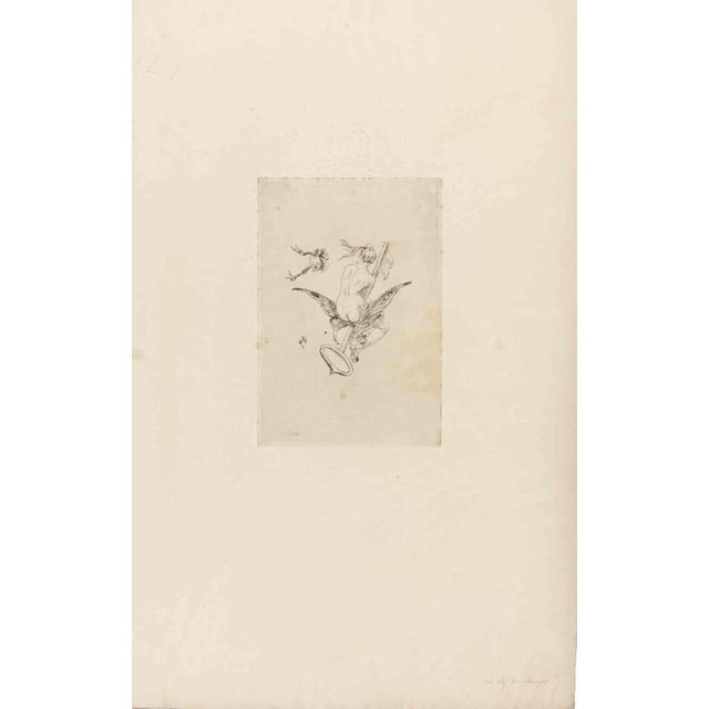 Etching and drypoint on laid paper with watermark. Monogrammed in the plate. Not numbered, as issued. Image dimension:...