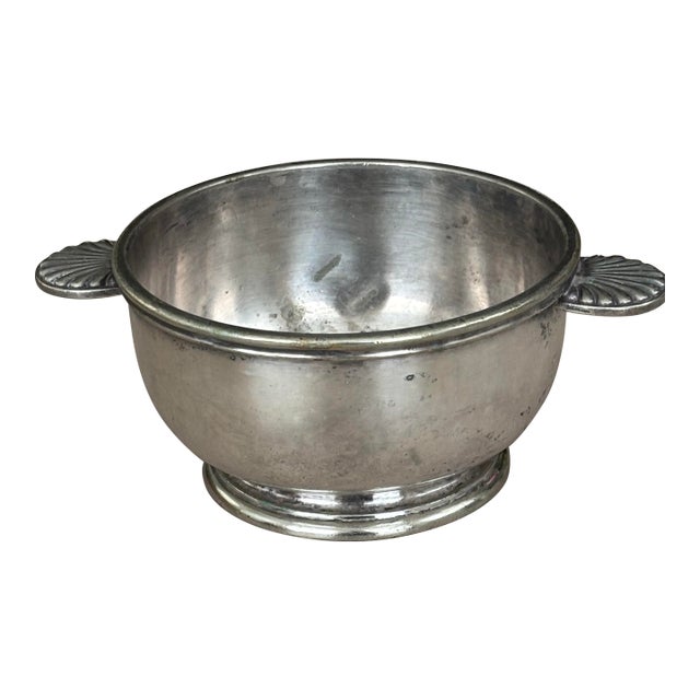 1920s Silver Plate Bowl Trinkets- Antique Continental Leland Hotel For Sale