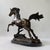 Late 20th Century Bronze Rearing Horse Sculpture on Marble Base, 21” H – Dynamic Equestrian Statue For Sale - Image 9 of 10
