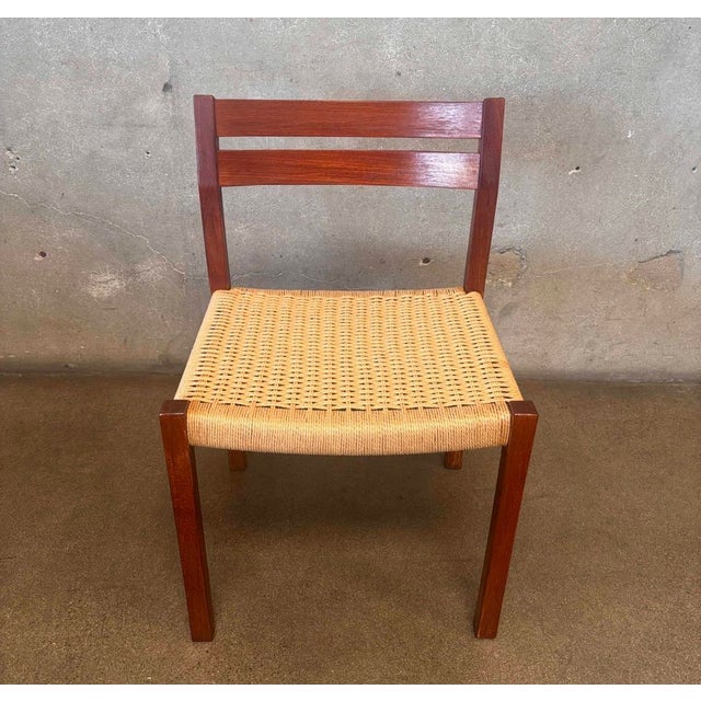 Wood MCM Authentic Moller Model 404 Chair For Sale - Image 7 of 9