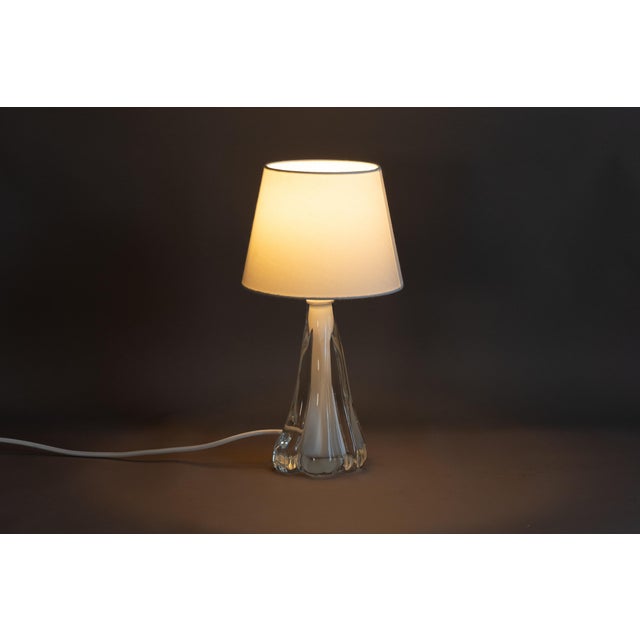 Swedish Glass Table Lamp, 1960 For Sale - Image 4 of 8