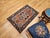 Antique Persian Heriz Serapi Rug, Hand-Knotted Wool, Geometric Pattern, Brick-Red & Blue, 3x3 For Sale - Image 13 of 13