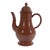 Staffordshire Redware Engine-Turned Large Coffee Pot, Signed Myatt For Sale - Image 9 of 14