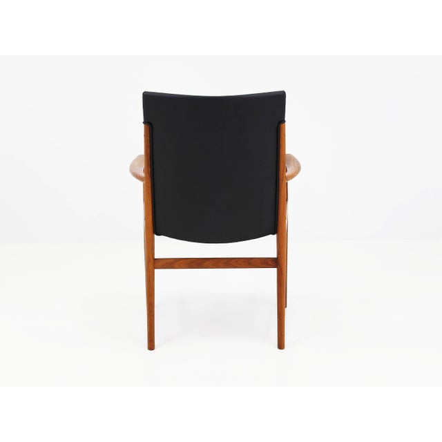 Animal Skin High-Back Armchairs in Rosewood and Leather by Kai Lyngfeldt-Larsen, Denmark, 1960s, Set of 2 For Sale - Image 7 of 14