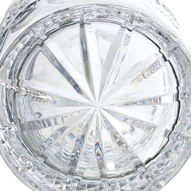 Galway Irish Crystal O’Malley Pattern Cut Crystal Whiskey Decanter (11.375") For Sale - Image 9 of 9