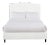 Hazel Twin Bedframe, Ivory Linen For Sale