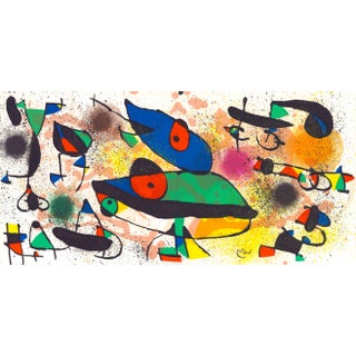 Original 1973 Lithograph by Joan Miro "La Grenouille" (The Frog) For Sale