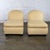 Late 20th Century Modern Round Back Slipper Chairs by Hickory Kay Lyn Tan Upholstery a Pair For Sale - Image 11 of 18