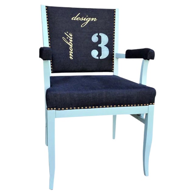 Art Deco Bridge Armchair, 1930s For Sale