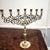 Metal Antique Eastern European Brass Lion of Judah Menorah, Circa 1900 For Sale - Image 7 of 9