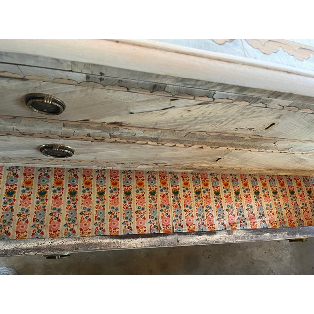 18th Century Italian Neoclassical Bleached Walnut Commode For Sale - Image 12 of 12