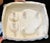 Vintage Italian Terra-Cotta Two Piece Sculpture Persian White Cat on a Pillow Circa 1960s For Sale - Image 14 of 16