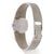 1970s Rolex Precision 2644 Vintage 1971 Silver Dial 18k White Gold Mesh Bracelet Watch For Sale - Image 12 of 12